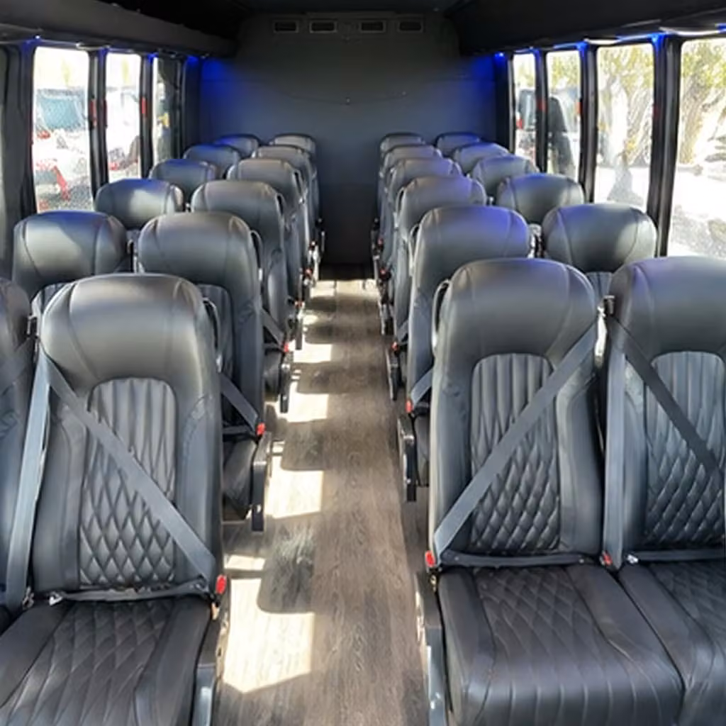 25 passenger minibus interior